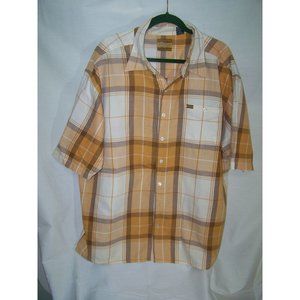 Enyce Men's Shirt Cotton XXL Orange Button Up